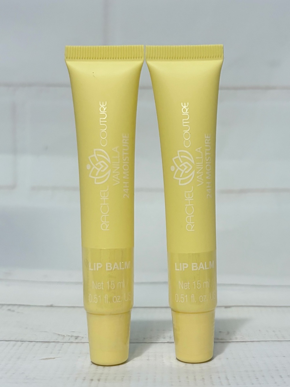 2 Tubes Rachel Couture Lip Balm- Vanilla NEW